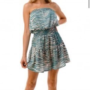 Ariella Smocked Waist Tube Dress